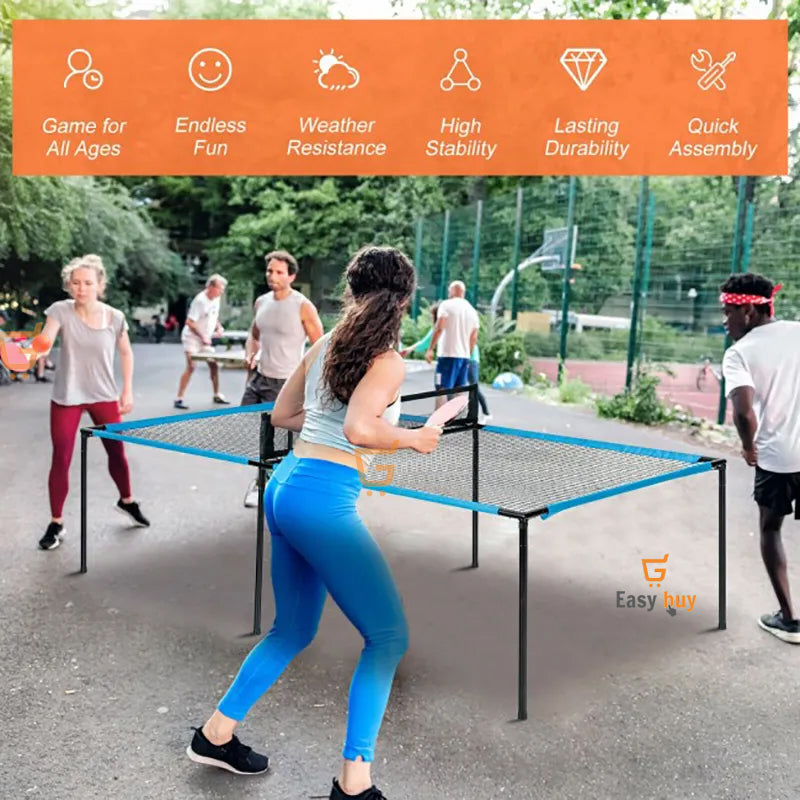 🏓 Mesa De Juegos Beer Pong Portable 2 En 1 Facil De Instalar🤪