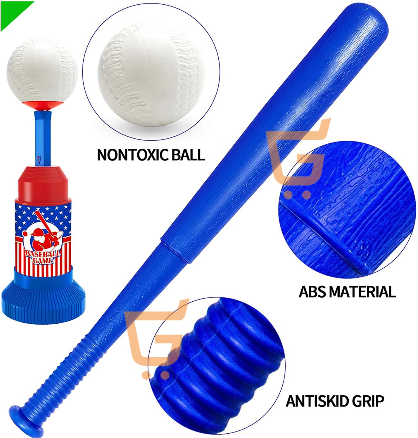 ⚾ Set De Baseball Beisbol Infantil Bate Pelotas Y Lanzador 🏏