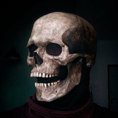 🎃 Máscara Calavera Hiperrealista – Sé la sensación este Halloween