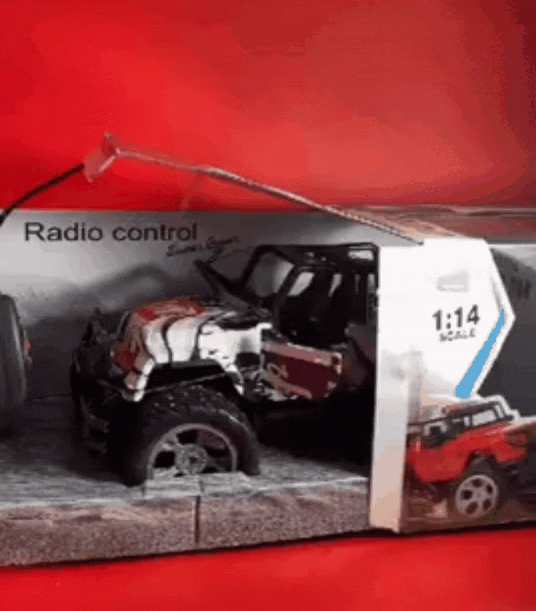 🏎️Carro 4x4 Control Remoto Estilo Graffiti Con Luces Frontales❤️🔥