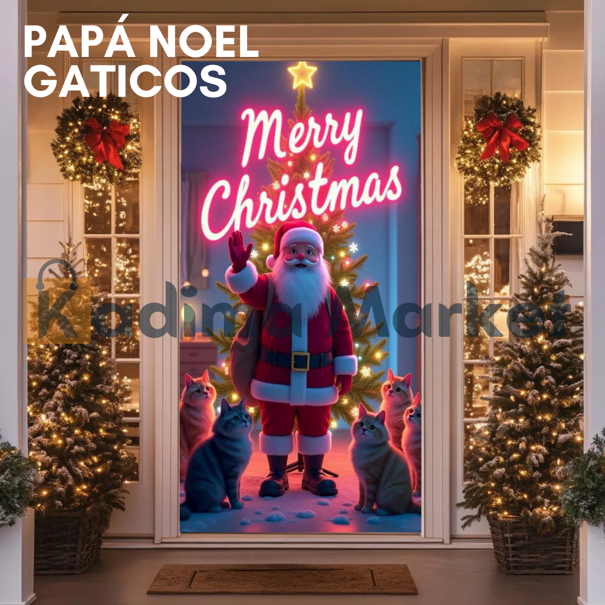 🎄Dale la Bienvenida a la Navidad con un Toque Mágico en tu Puerta