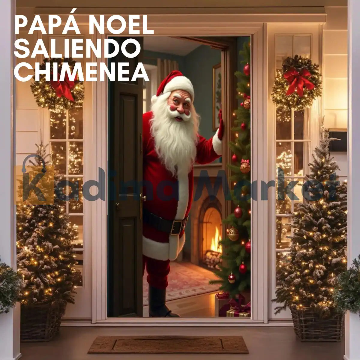 🎄Dale la Bienvenida a la Navidad con un Toque Mágico en tu Puerta